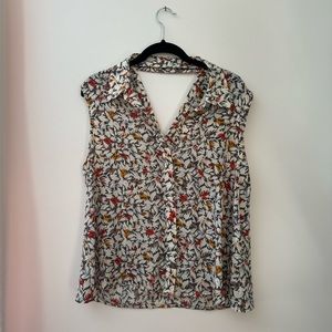 BCBGeneration | Patterned Tank with Cut out on Back Size M